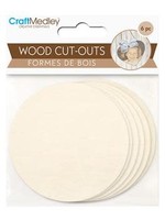 Multicraft Wood Cut-Outs 2 3⁄4" Round 6pc