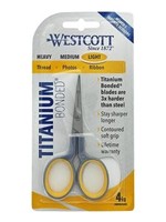 Westcott Scissors 4" Embroidery Curved Titanium