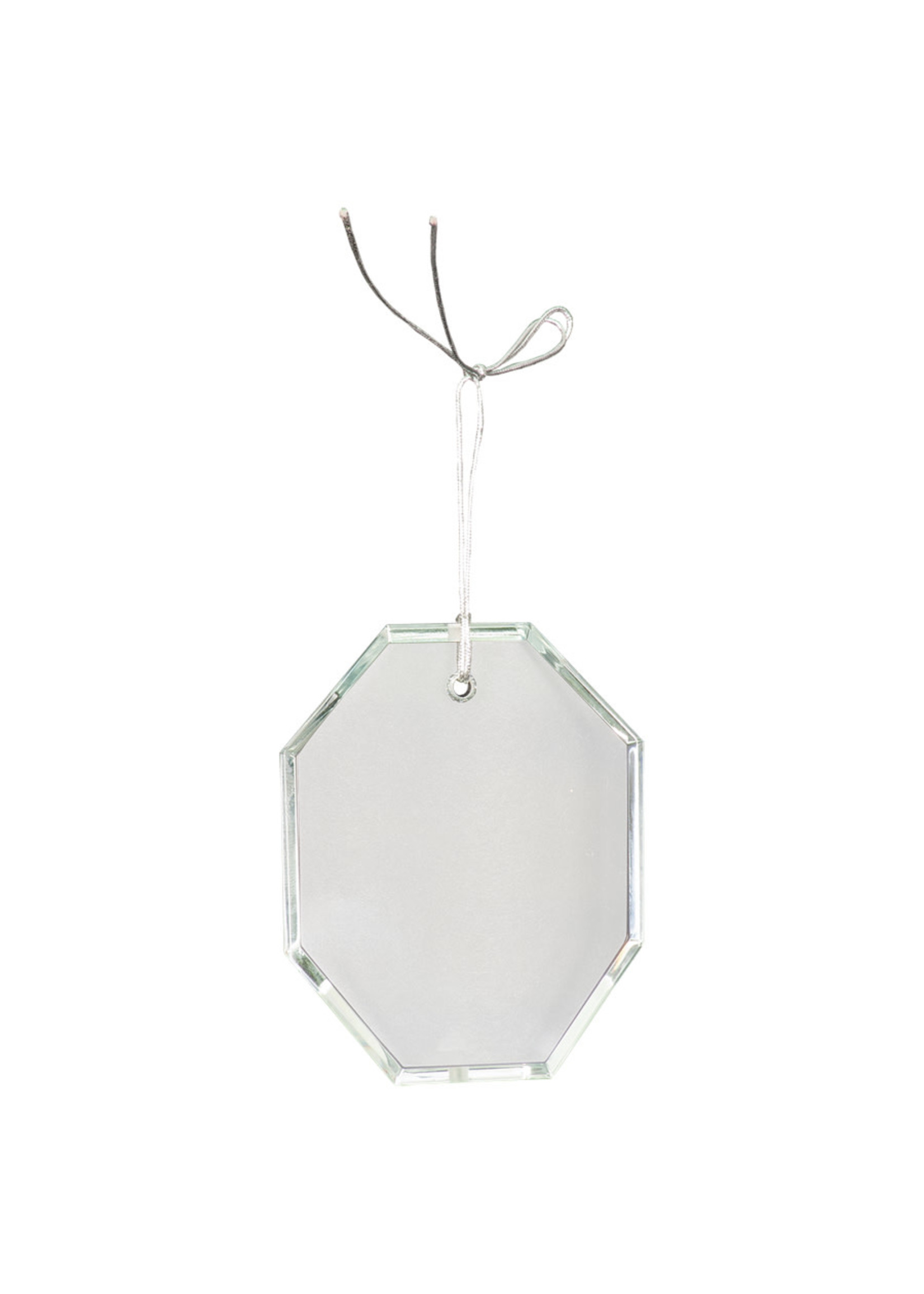 Crystal Ornament 3.5" Octagon