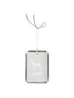 Crystal Clipped Ornament 3" Rectangle