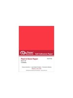 Paper Accents Self Adhesive Paper 8.5x11" Red 3pc