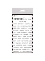 Ranger Letter It Clear Stamp Set The Little Things