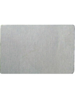 Aluminum Name Badge 2x3" Satin Silver