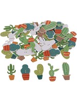 Cactus Buttons 5pc