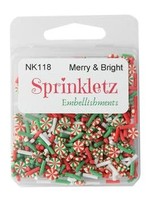 Buttons Galore Embellishments Sprinkletz Merry & Bright