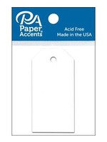 Paper Accents Craft Tags 1.25x2.5" 25pc White