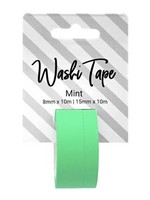 PA Essentials Washi Tape 8mm & 15mm x 10m Solid Mint