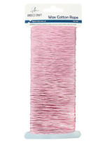 Waxed Cotton Rope 20ft Pink