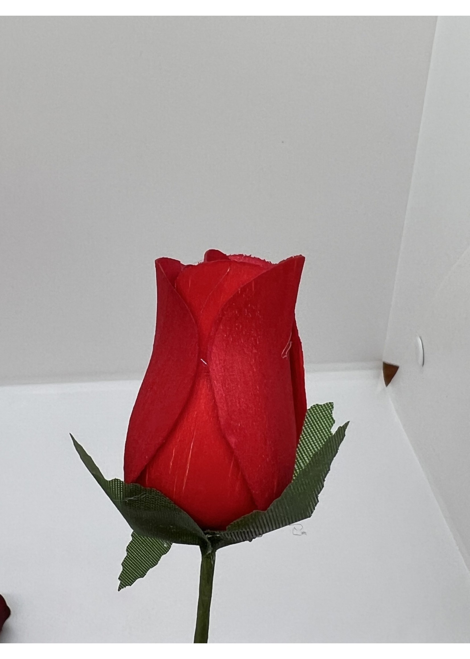 Wood Rose Single - Red