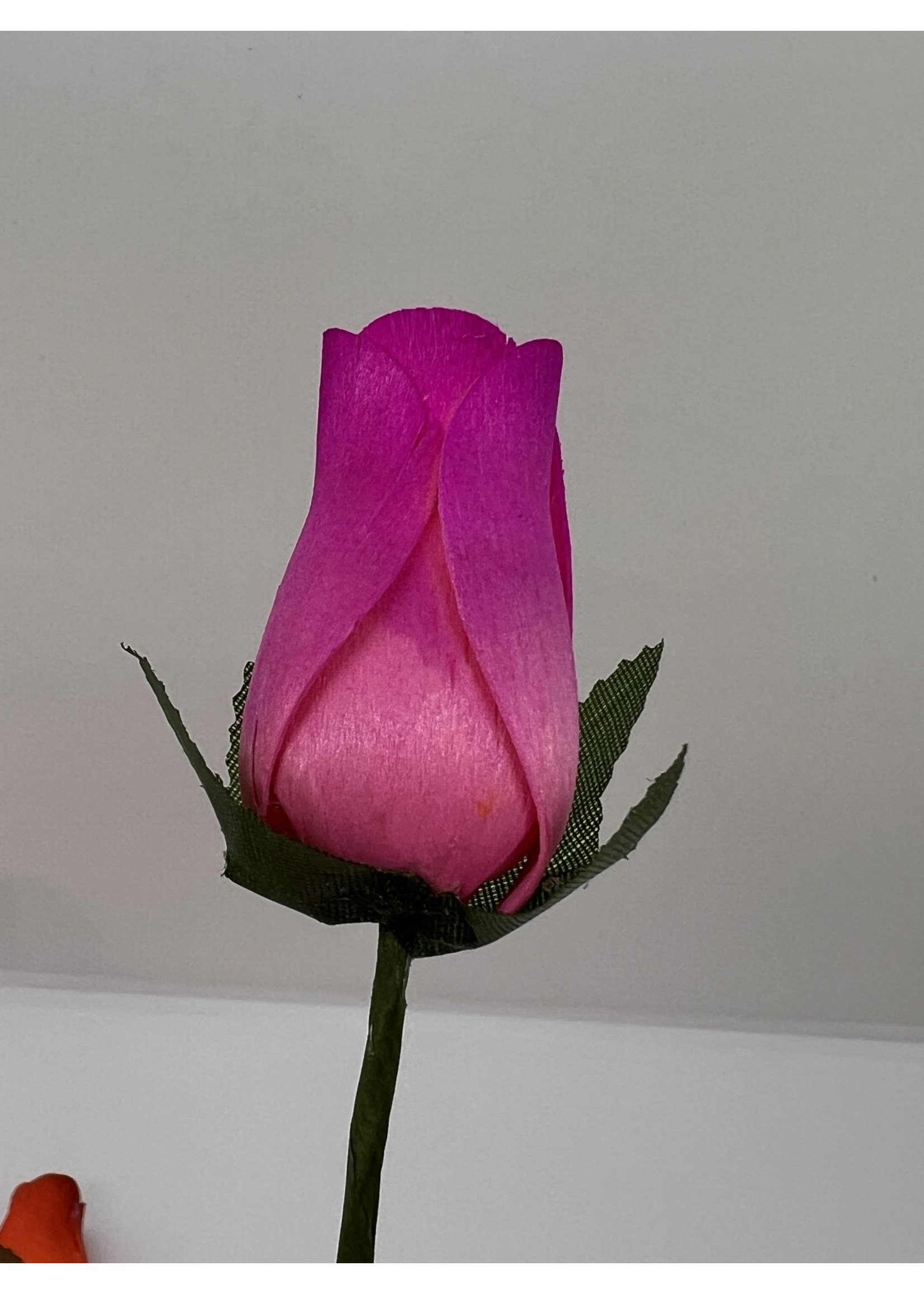 Wood Rose Single - Hot Pink/Pink