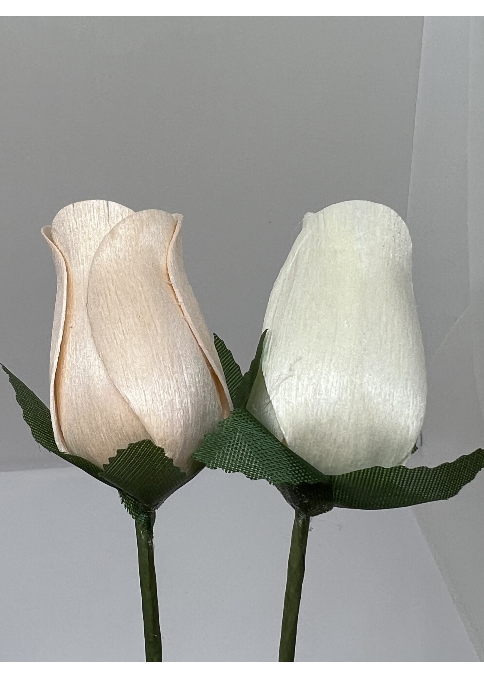Wood Rose Single - Cream