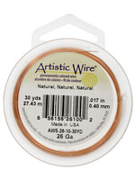 Artistic Wire 26Ga 30yd Natural Copper