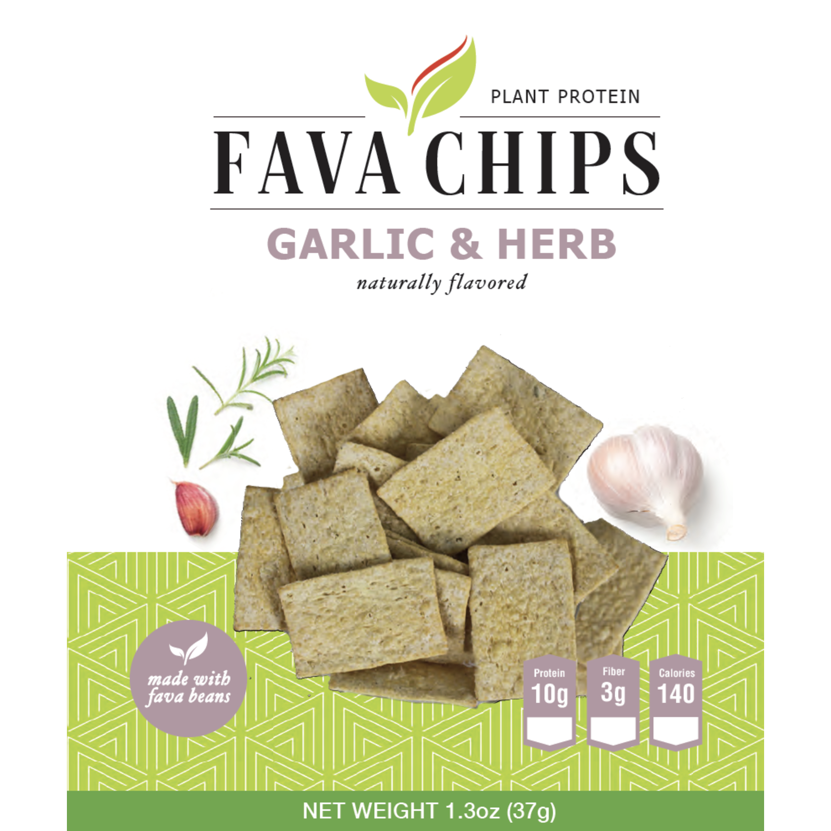 Fava Chips Garlic & Herb