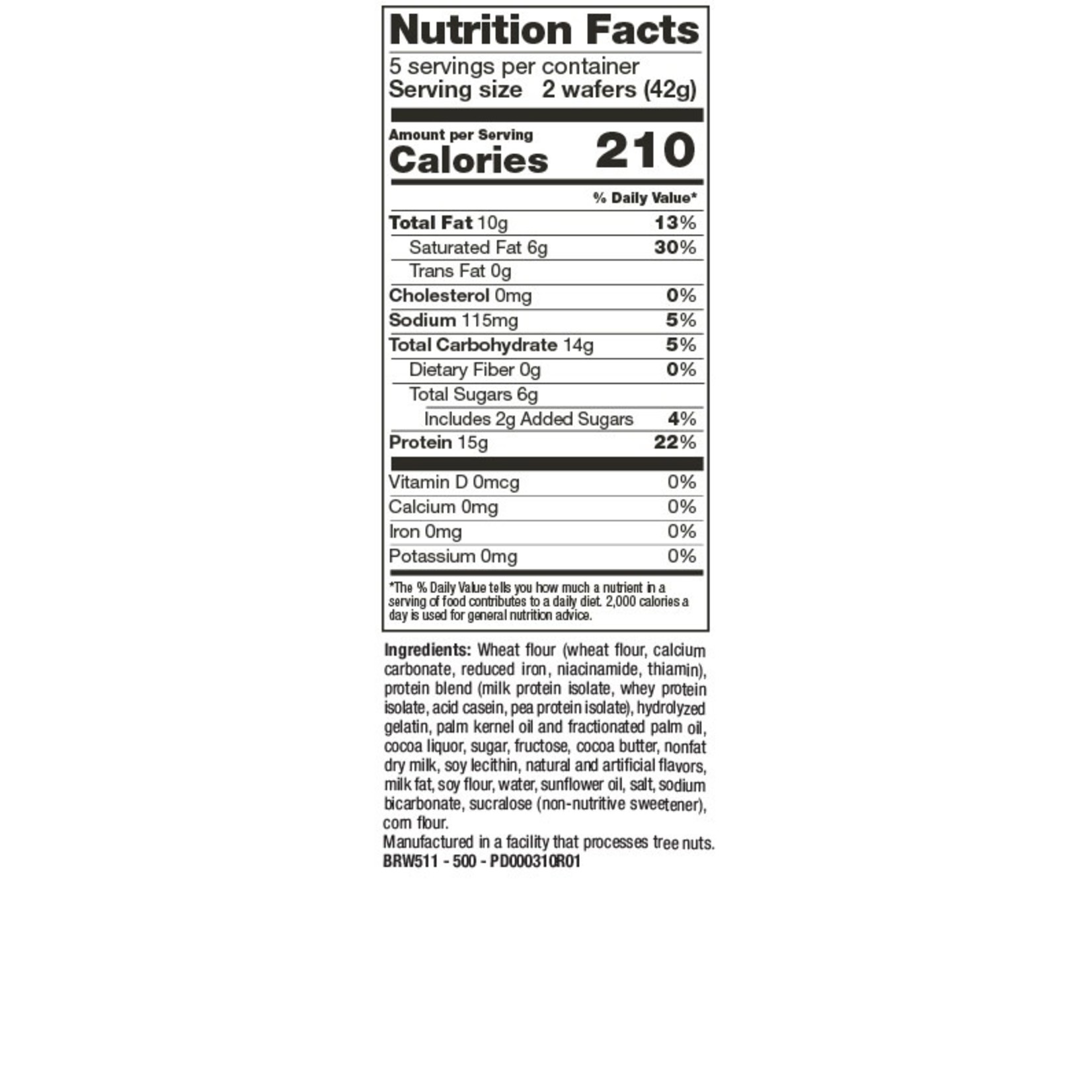 Mocha Wafers (5 servings)