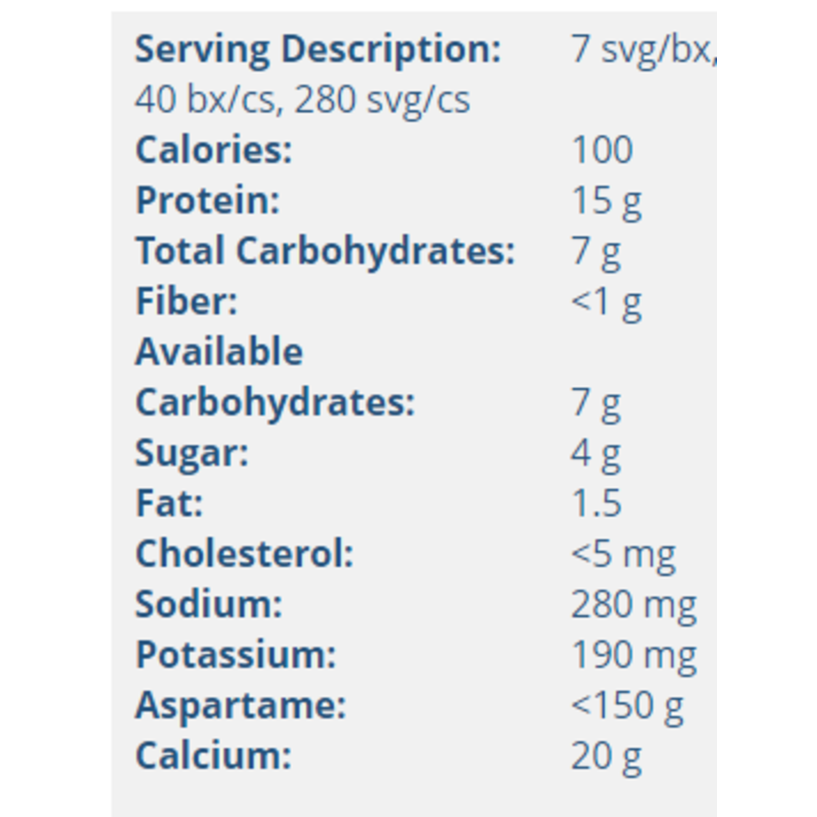 Chocolate S/P (7 Pkgs)