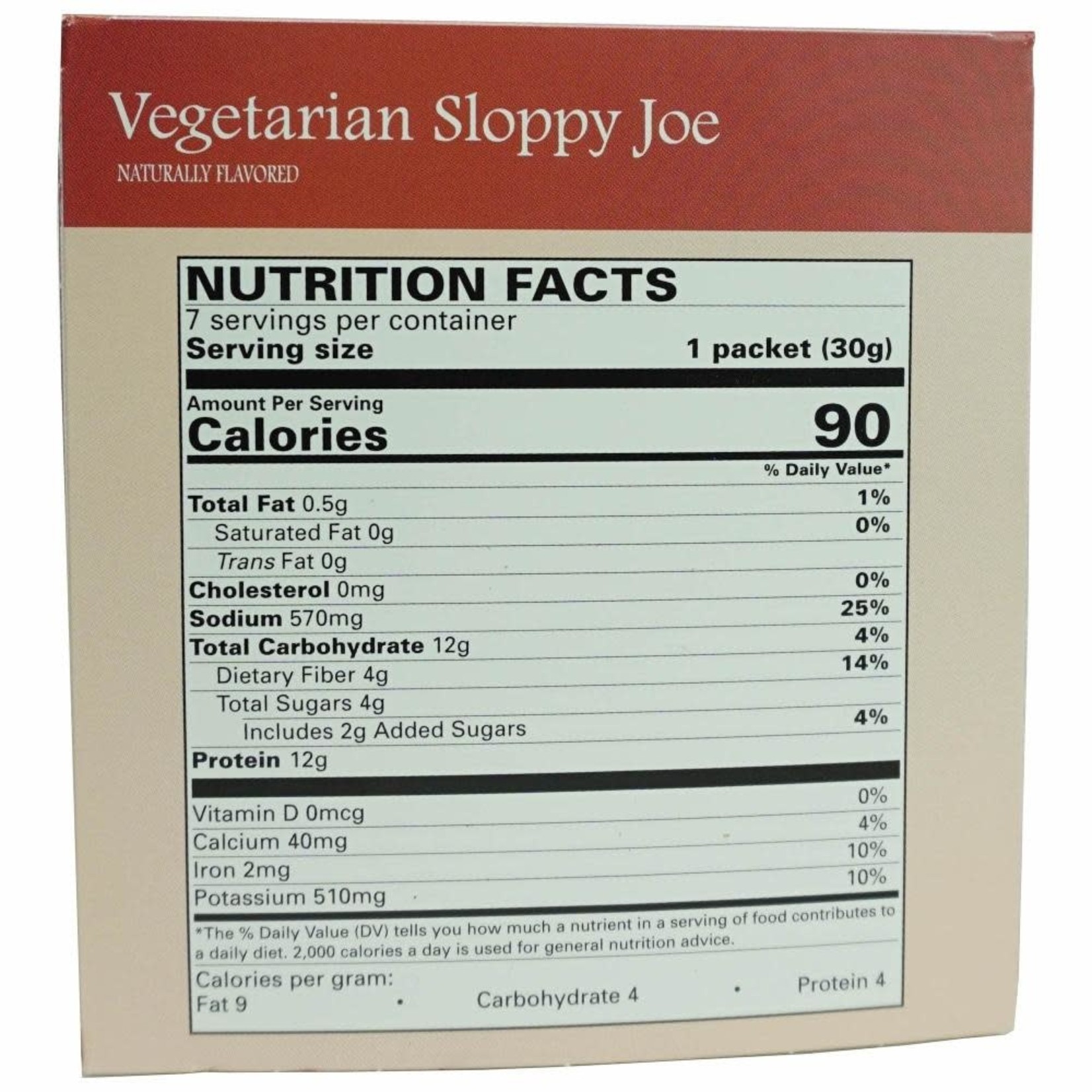 Vegetarian Sloppy Joe (7 Pkgs)