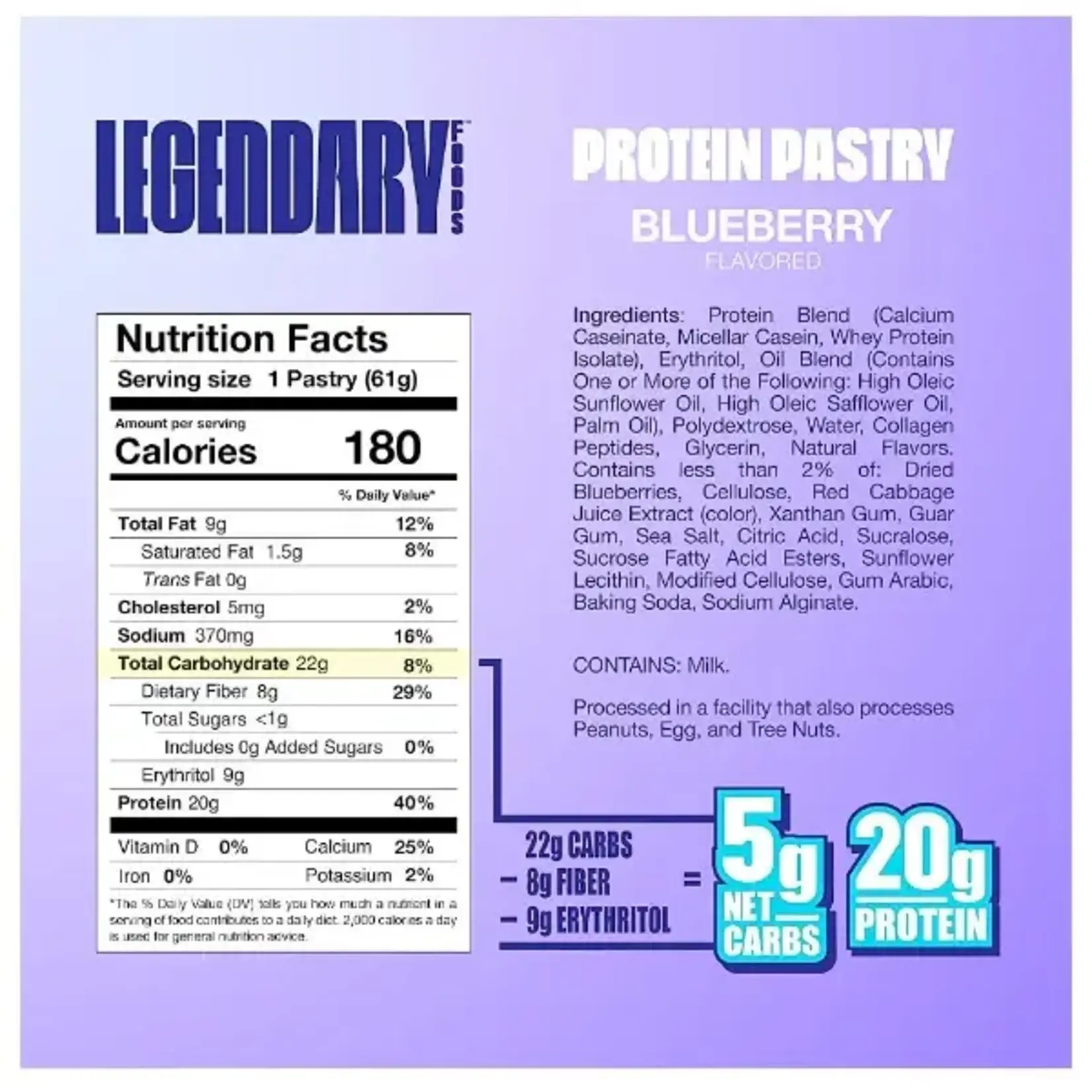 Protein Pastry -- Blueberry