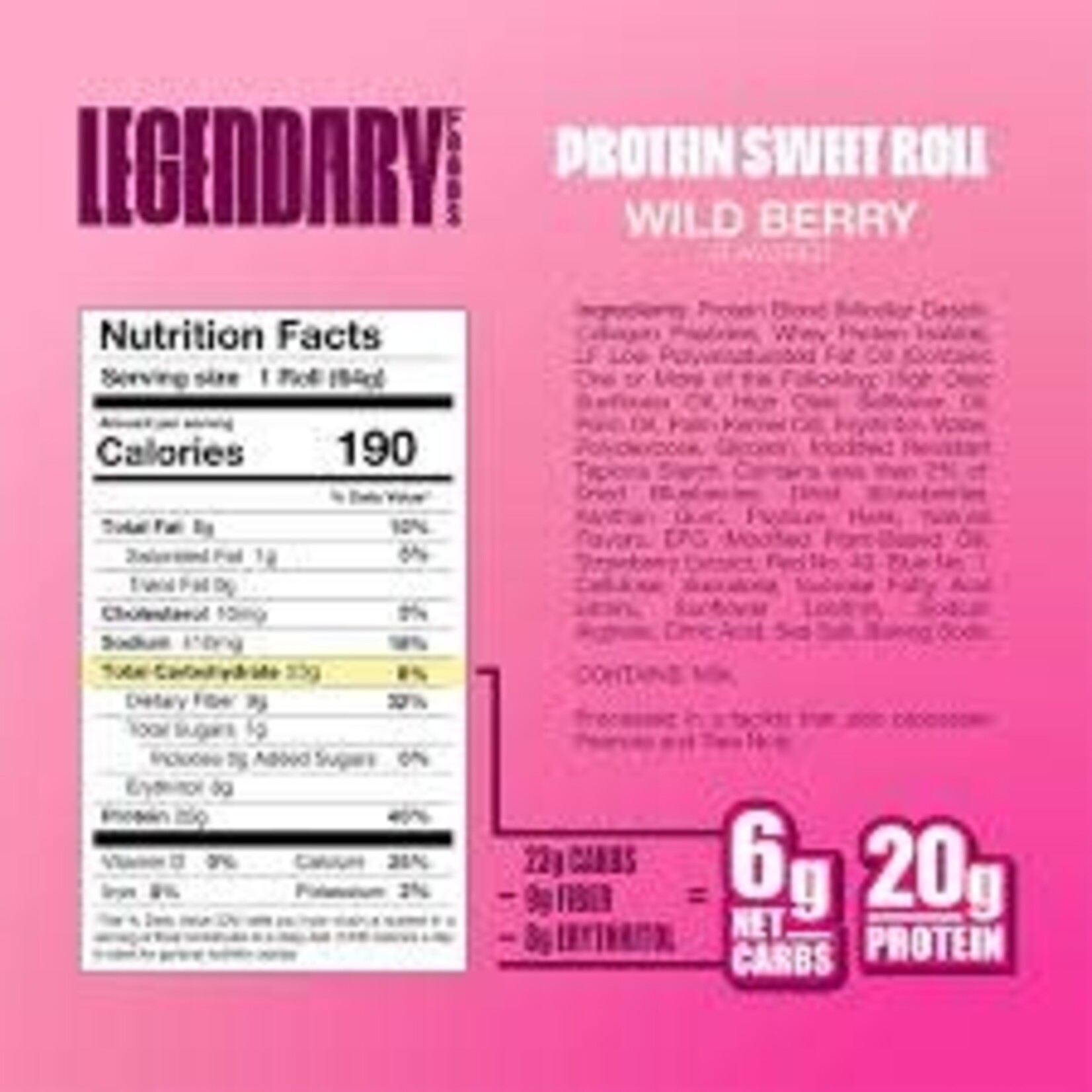 Protein Pastry -- Wildberry Sweet Roll