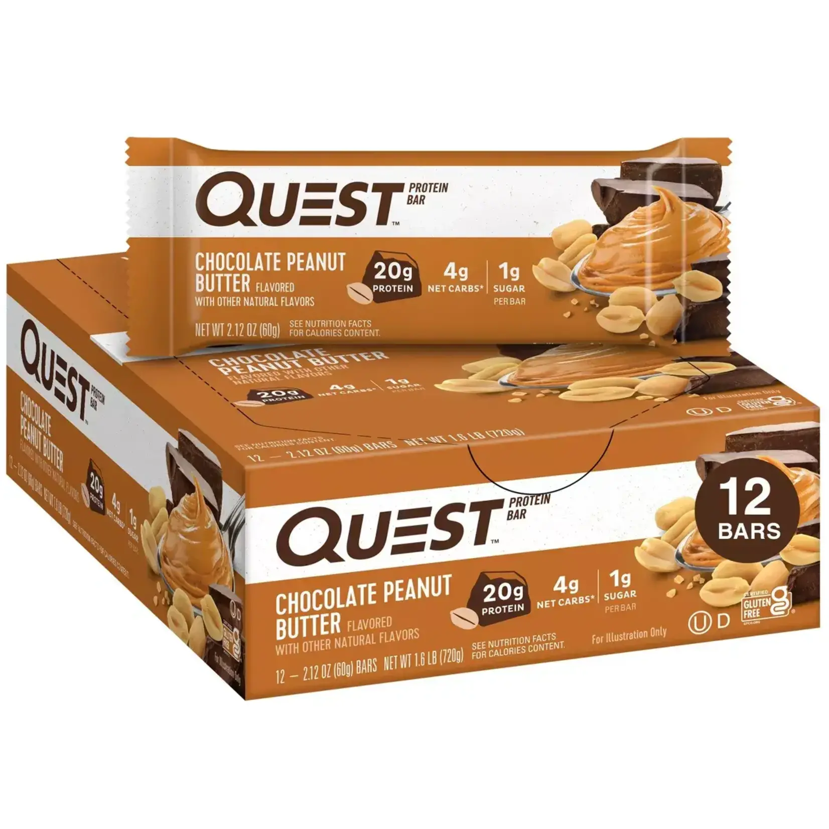 Quest Chocolate Peanut Butter Bar