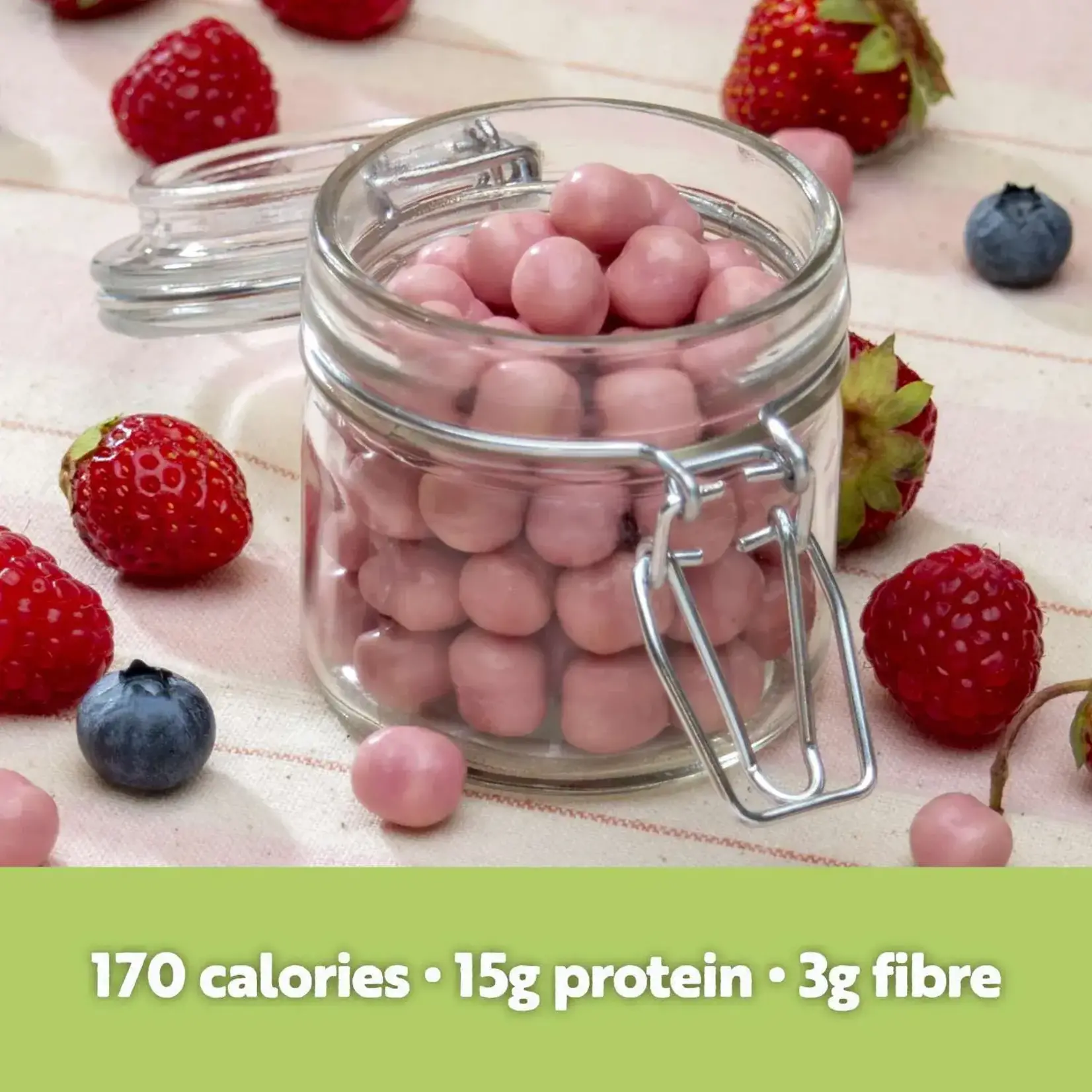 Berry Coated Soy Puff (7 Pkgs)