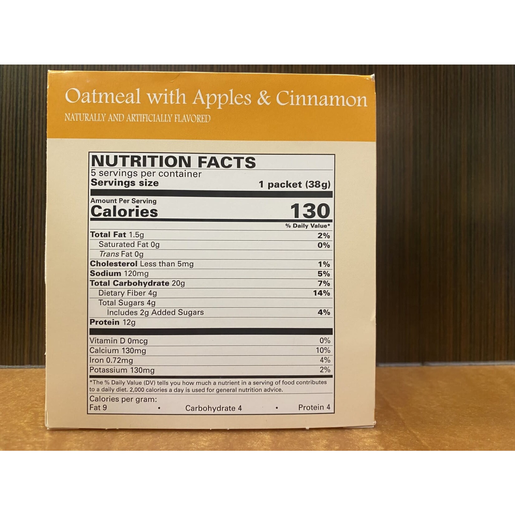Apple and Cinnamon Oatmeal (5 pkgs)
