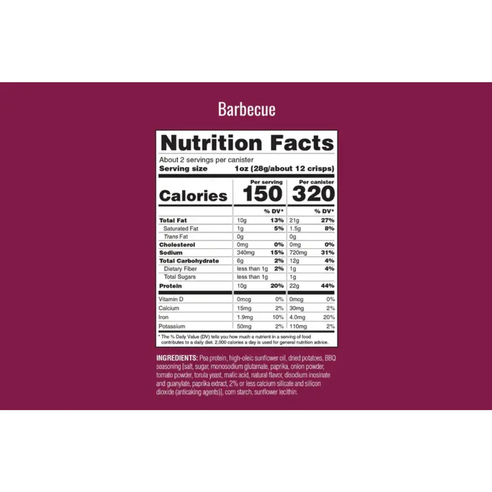 Protein Crisps --Barbecue