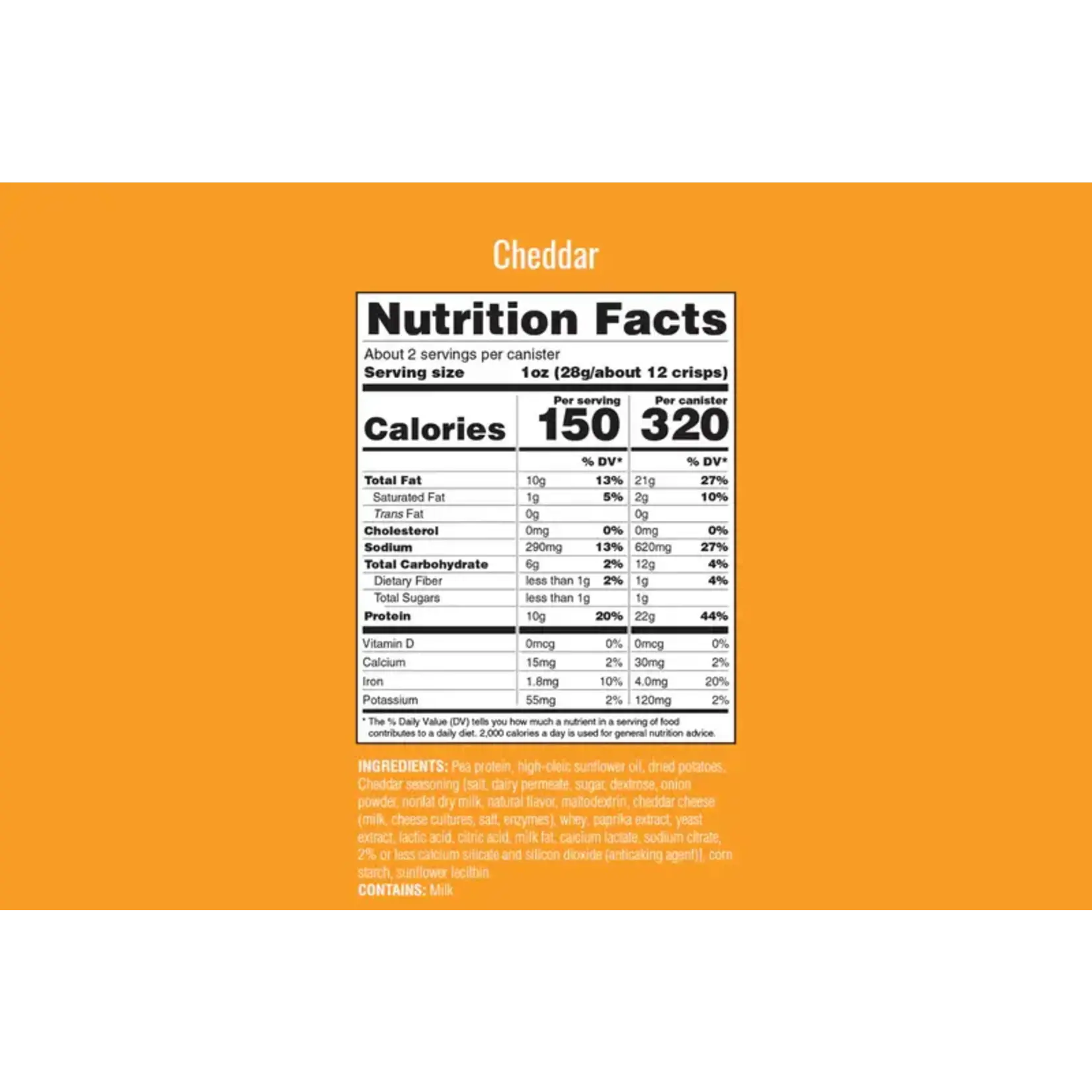 Protein Crisps--Cheddar