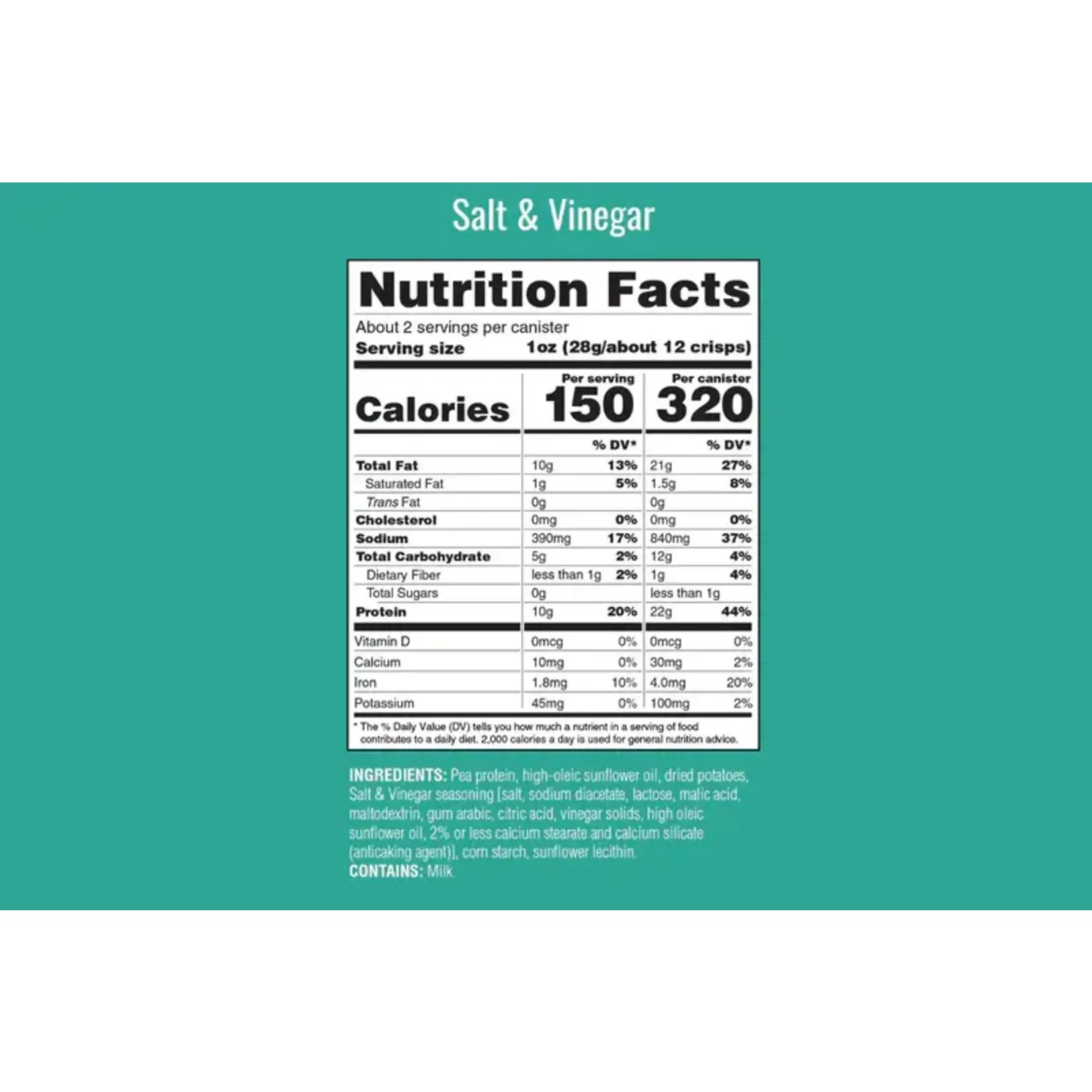 Protein Crisps -- Salt and Vinegar