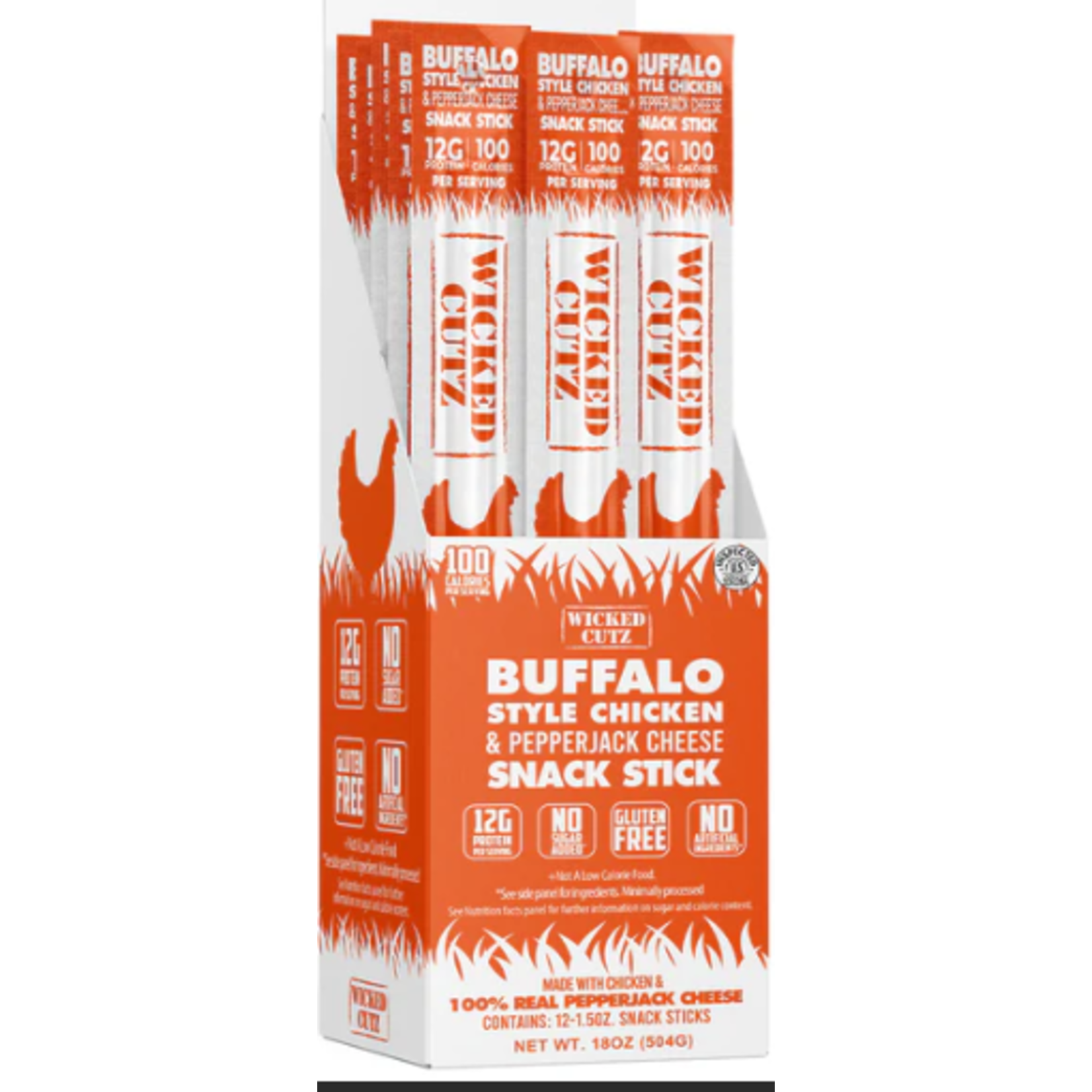 Buffalo Style Chicken and Pepperjack Cheese Stick