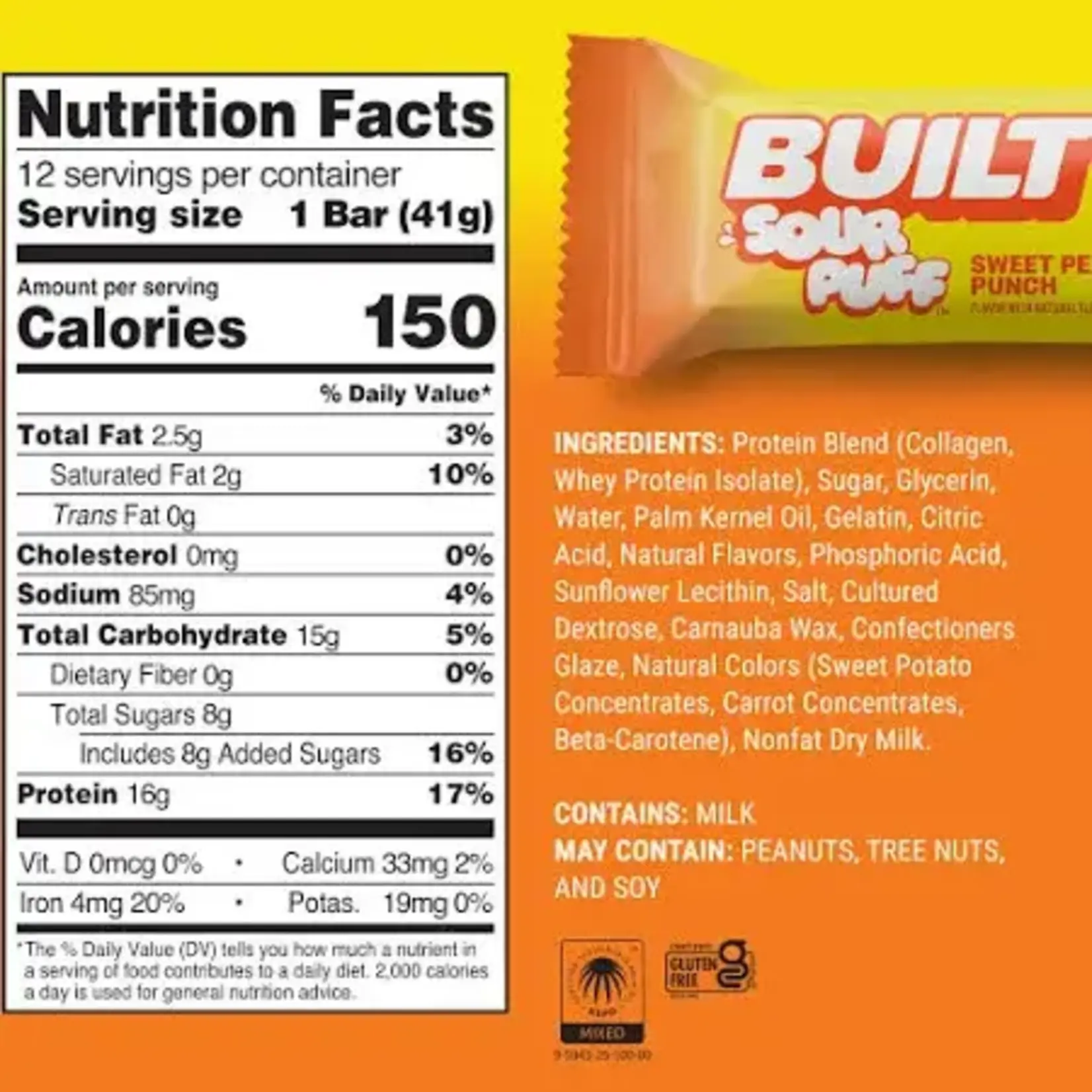 Sour Peach Punch Puff Bar (12)
