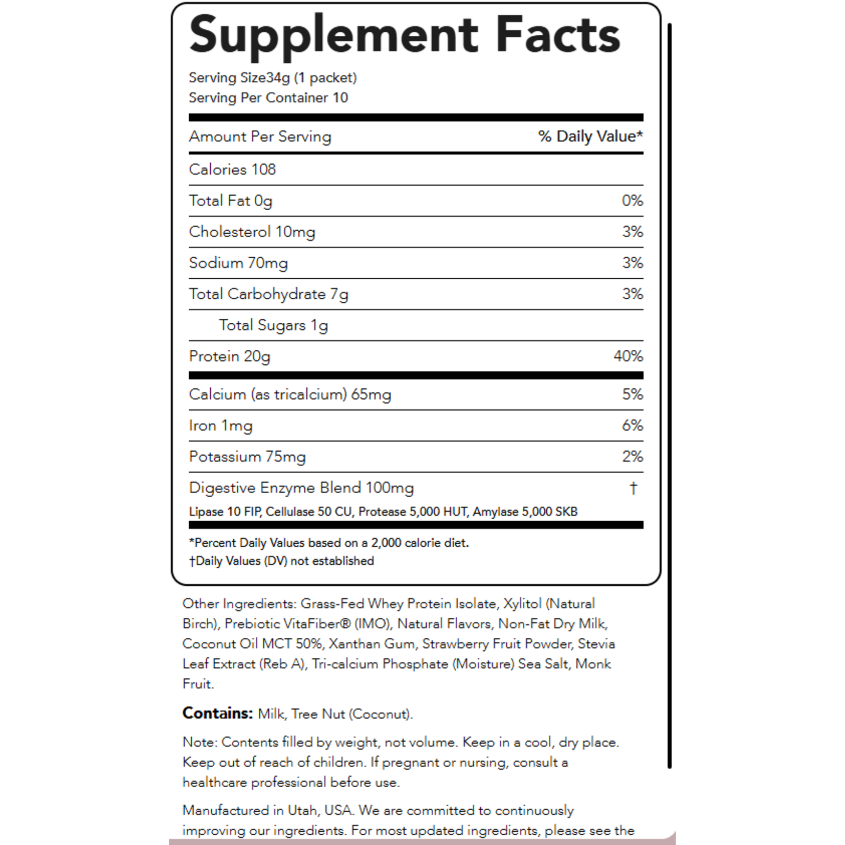Strawberry Cheesecake -- Protein Powder (10)