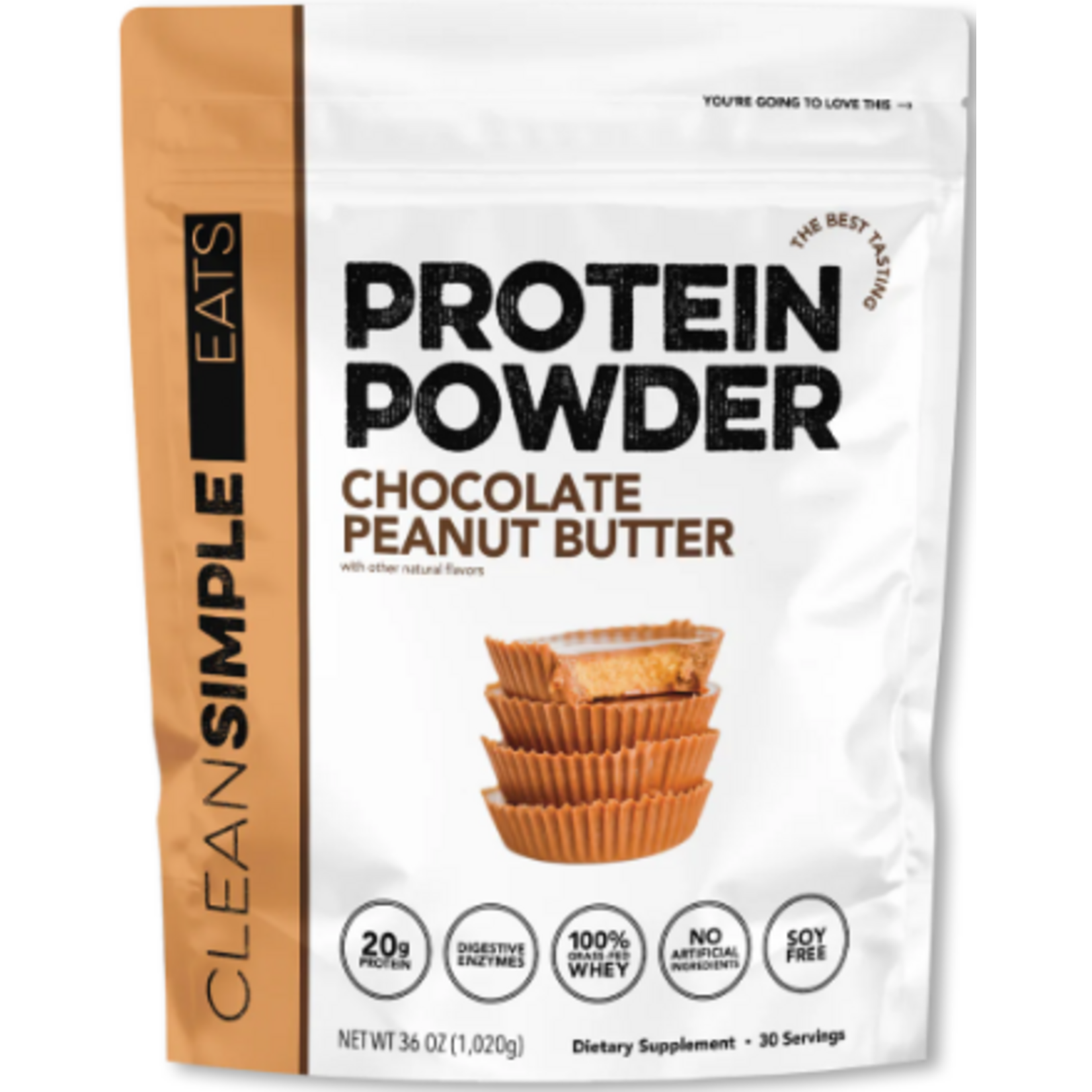 Chocolate Peanut Butter Protein Powder (30 Servings)