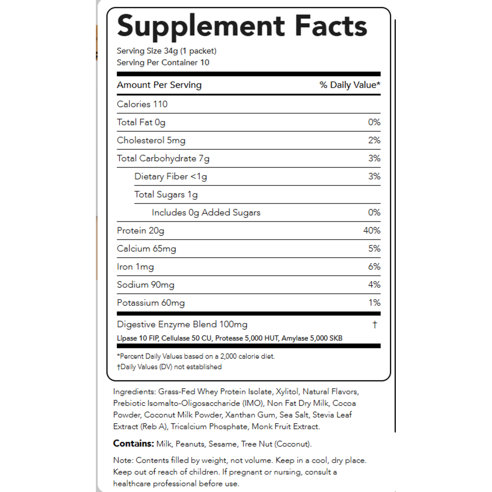 Chocolate Peanut Butter  -- Protein Powder (10)