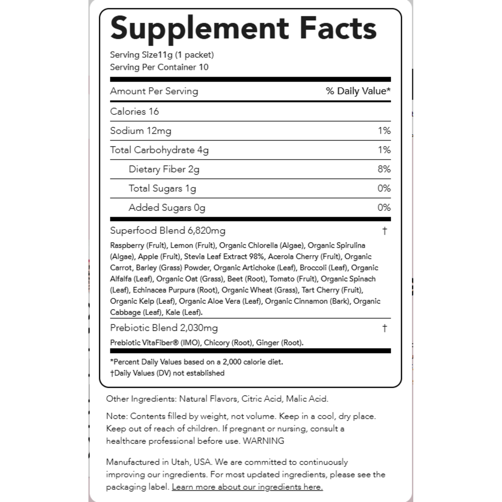 Raspberry Lemonade -- Greens + Superfoods (10)