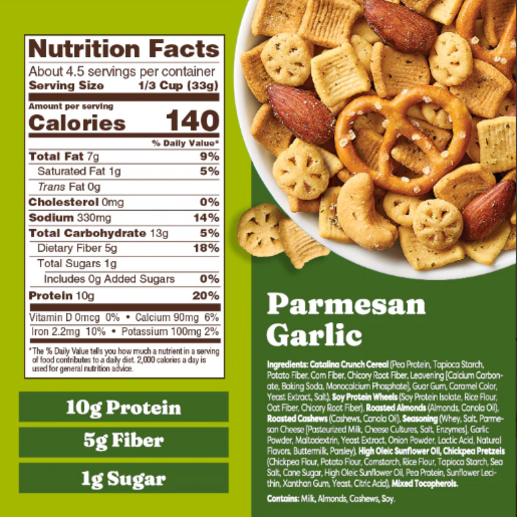 Parmesan Garlic Trail Mix