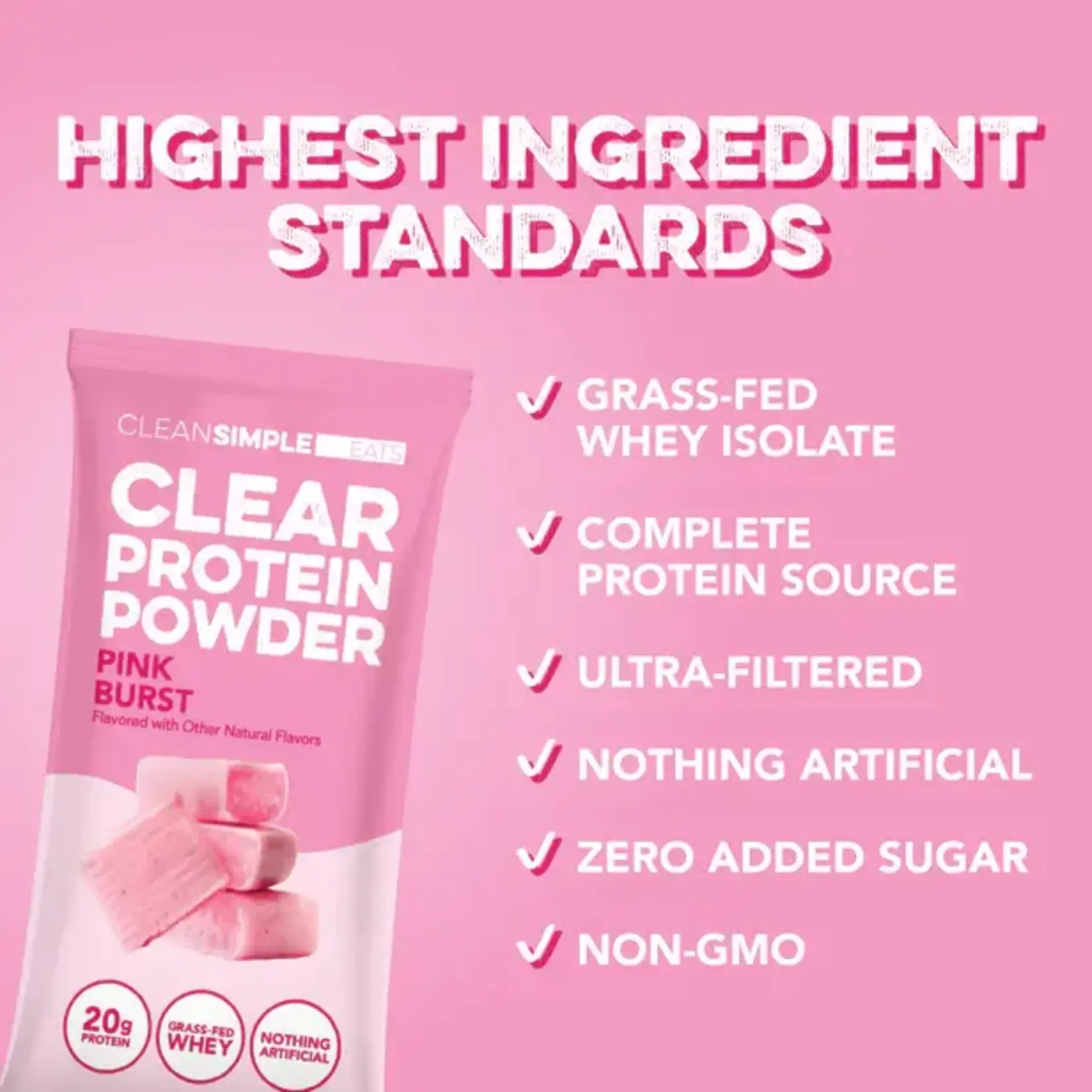Pink Burst Protein Powder single