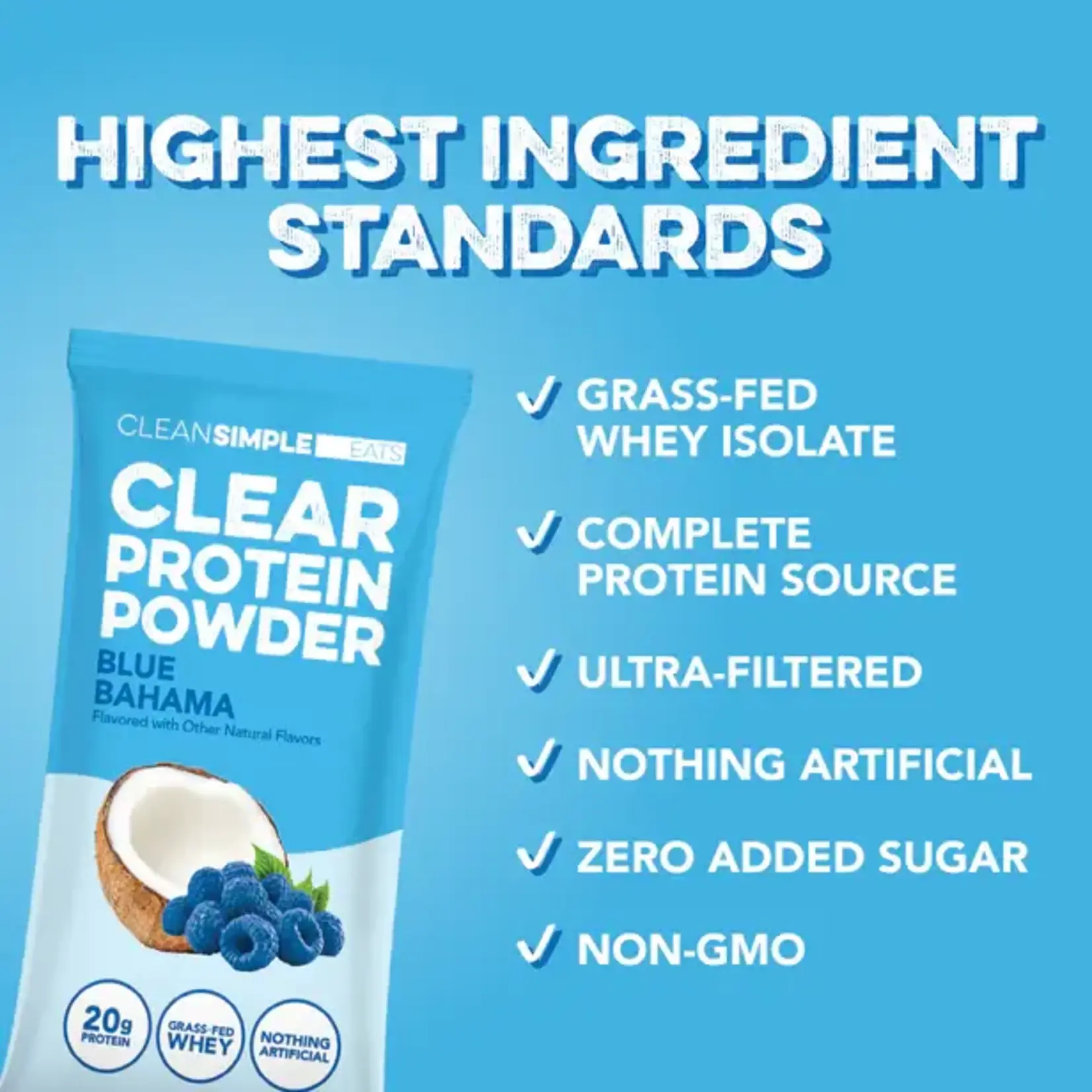 Blue Bahama Protein Powder single