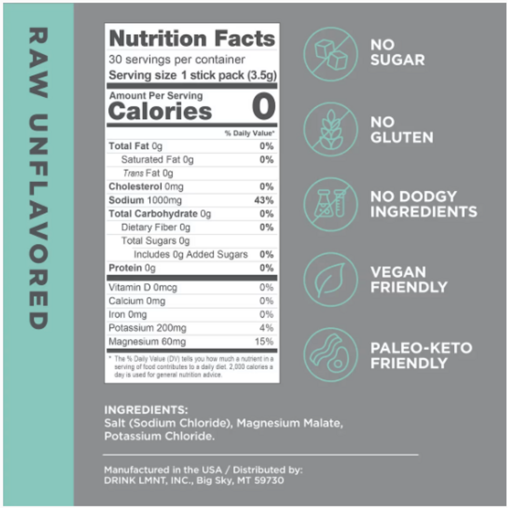 Unflavored (Raw) Salt--LMNT