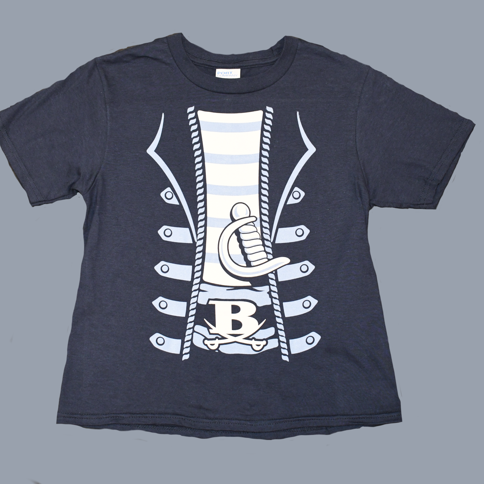 port company Pirate T Shirt Navy