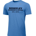 Nike Varsity Swim & Dive Short Sleeve Unisex Car Blue T-shirt