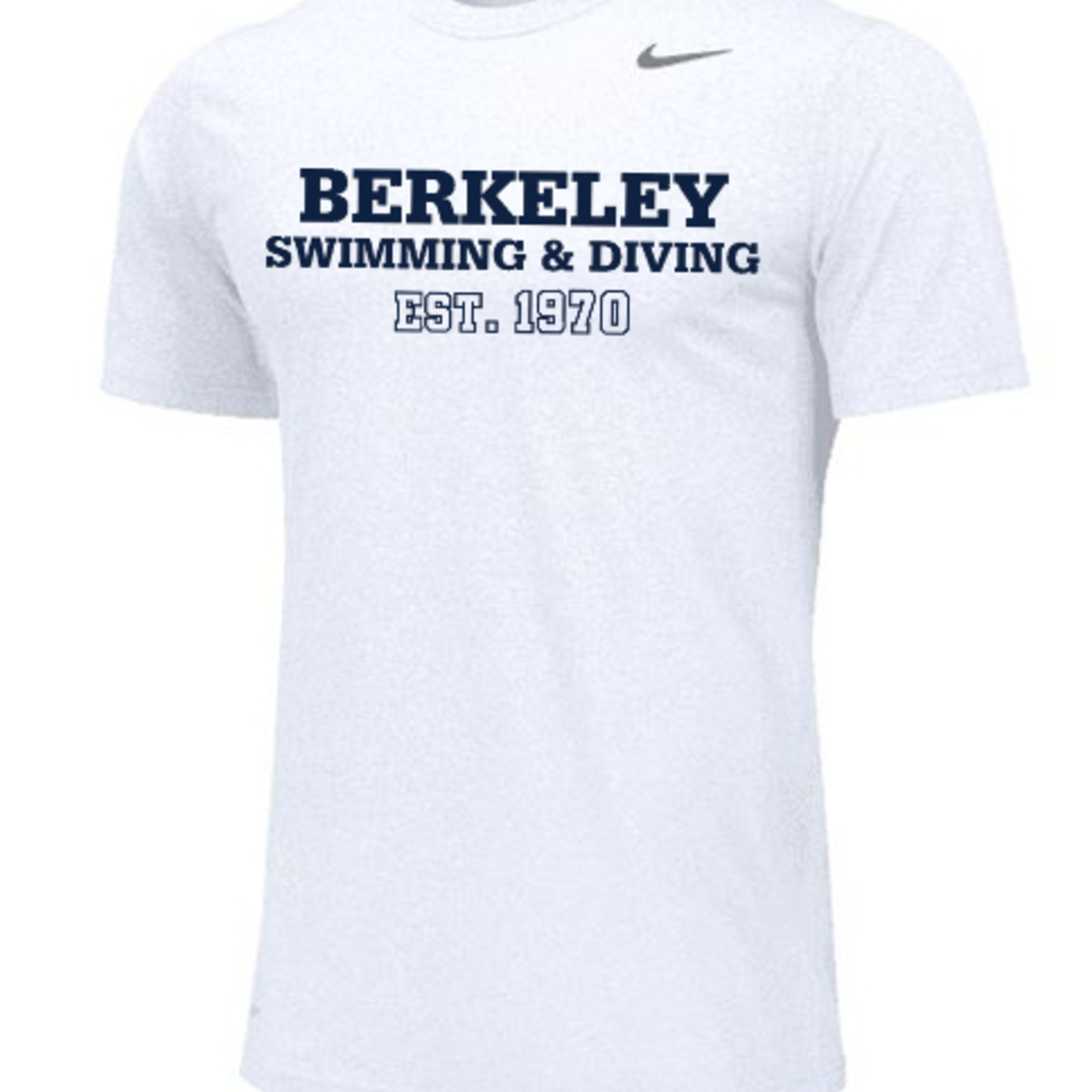 Nike Varsity Swim & Dive Short Sleeve Unisex White T-shirt