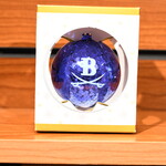 Ornament Navy Glitter Round Navy