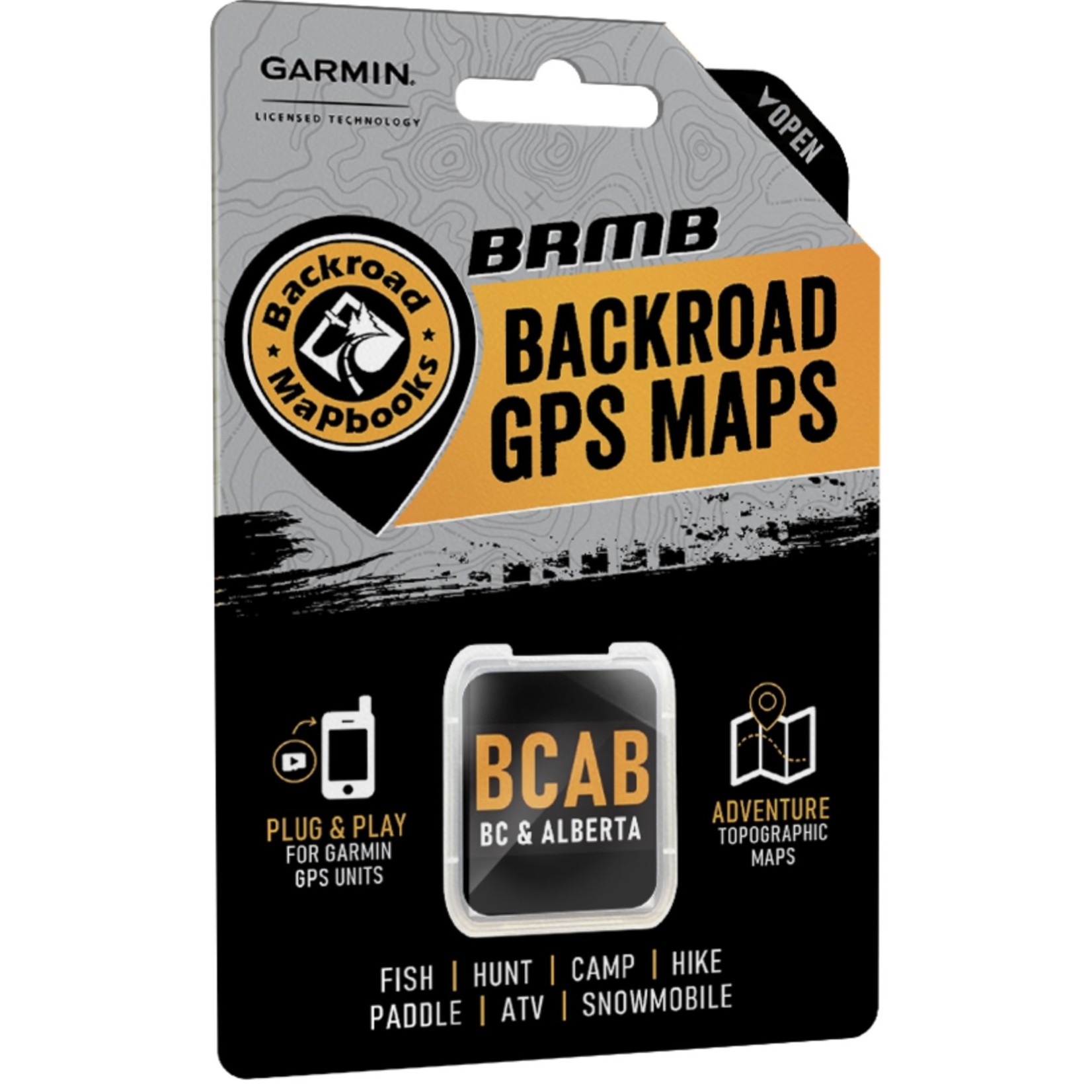BRMB BRMB, BC/AB GPS map card