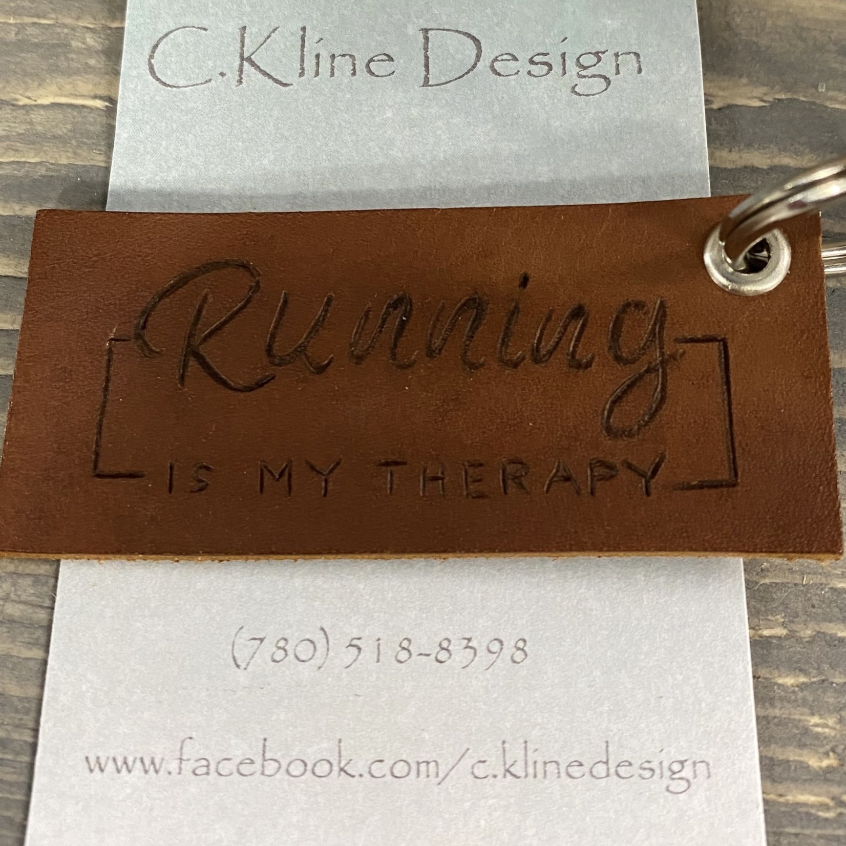 C.Kline Design C.Kline Design, Key Chain, Running is my Therapy