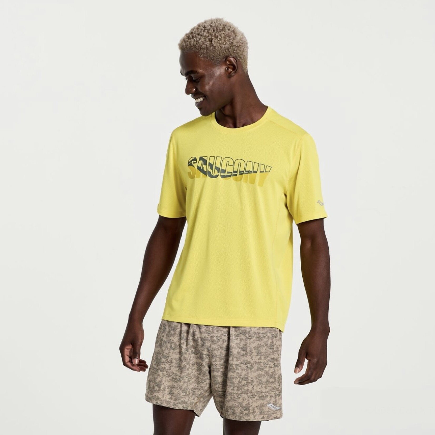 Saucony t shirts yellow deals
