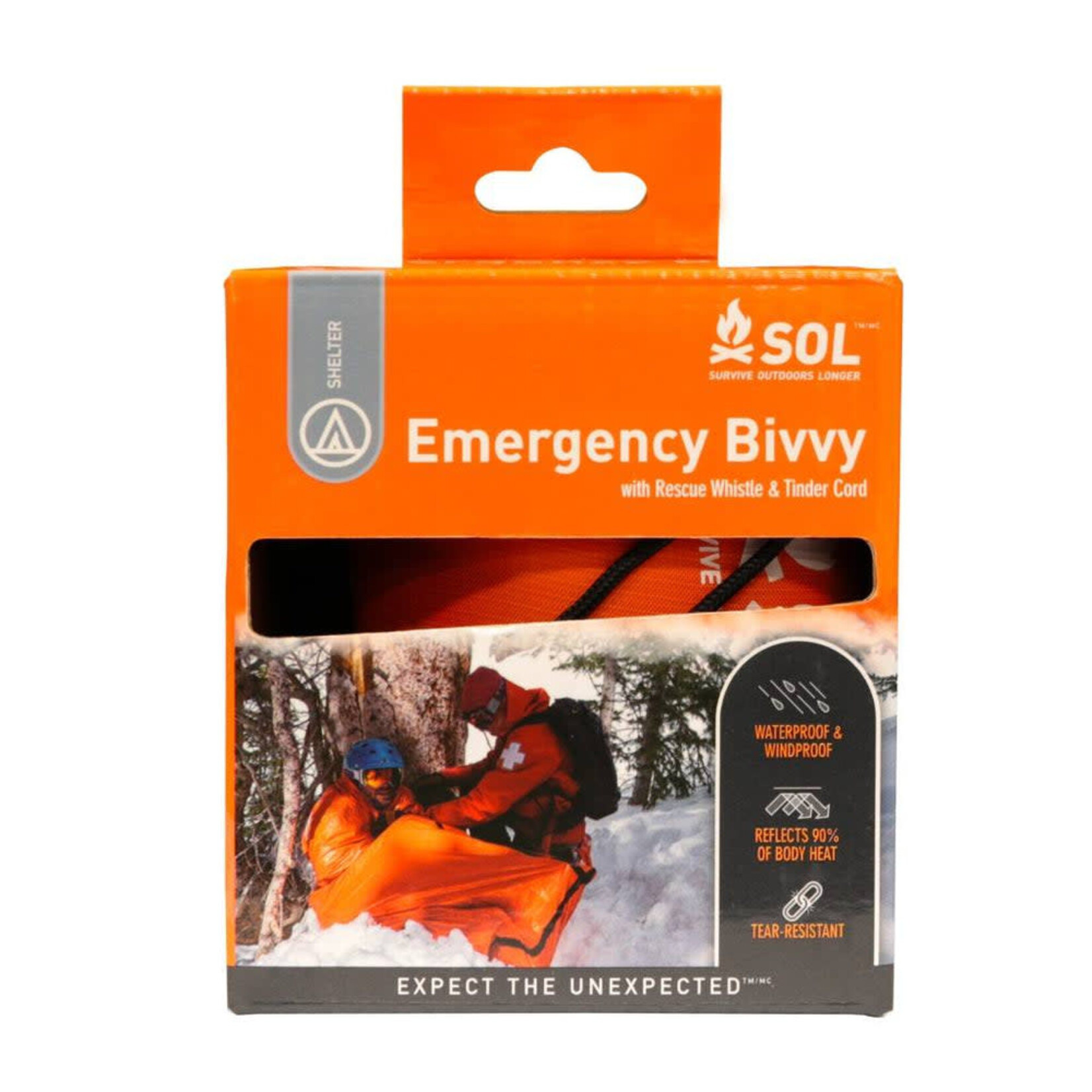 SOL SOL Emergency Bivvy with Rescue Whistle