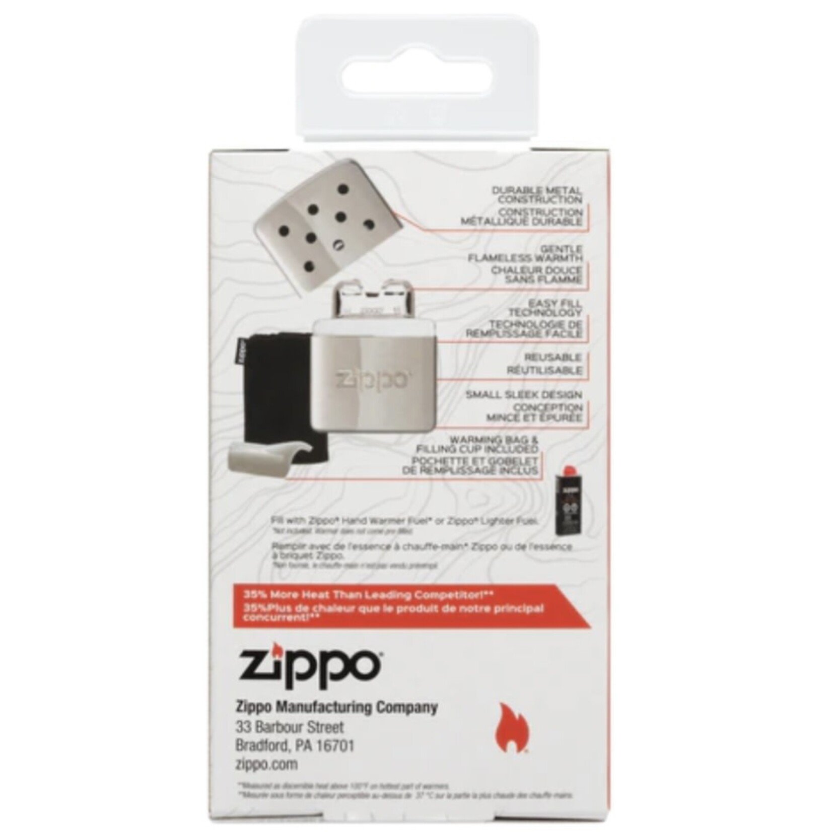 Zippo Zippo Hand Warmer, 6 hour, Chrome