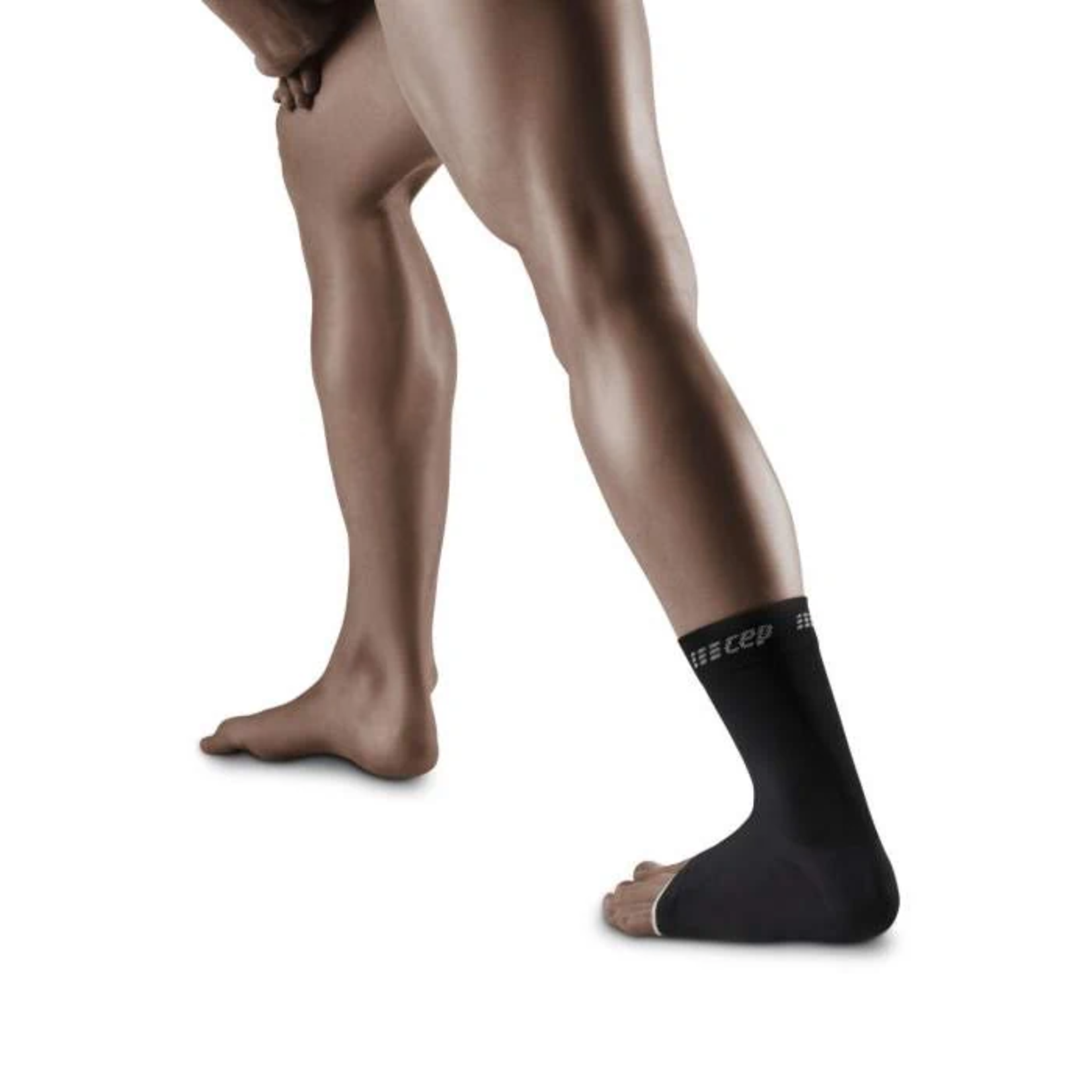 CEP CEP Mid Support Compression Ankle Sleeve, Black/Grey