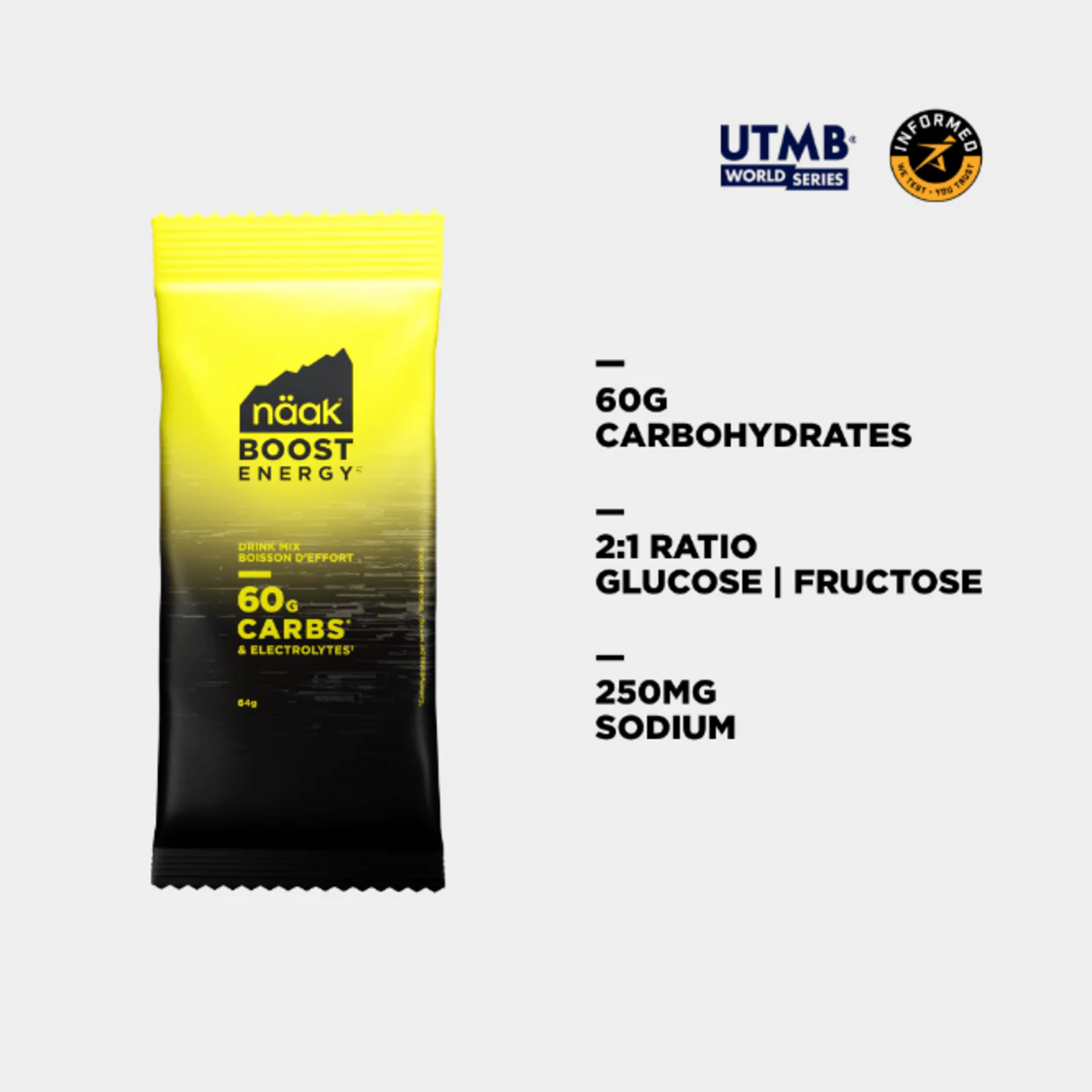 Naak Naak Boost Energy Drink Mix, single serving