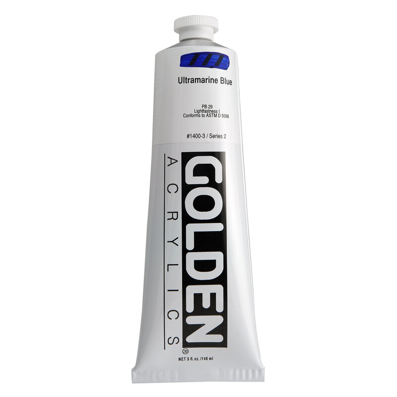 Golden Heavy Body Acrylics, 5 oz. Tubes, Ultramarine Blue